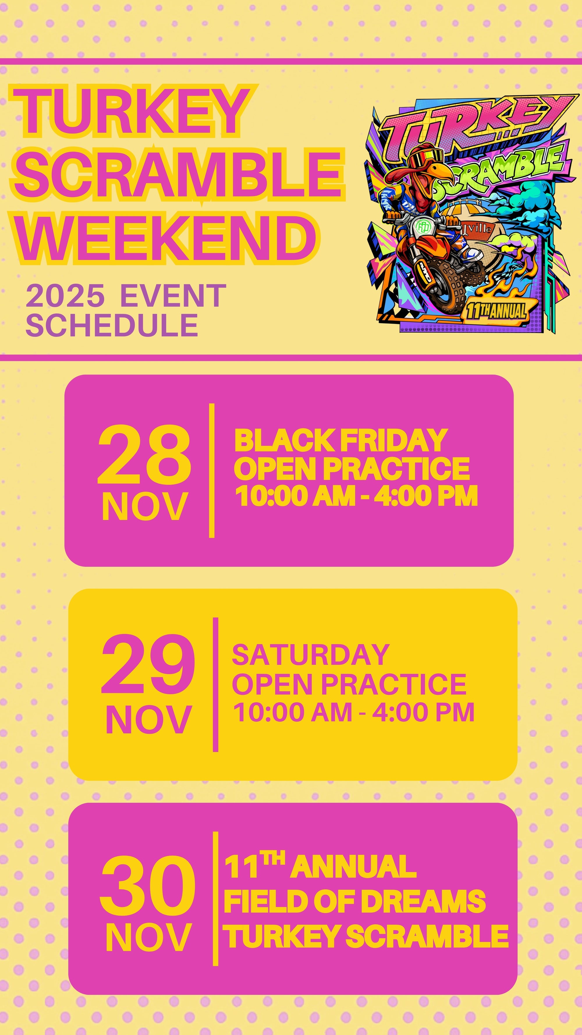 11th Annual Turkey Scramble Pre-Registration