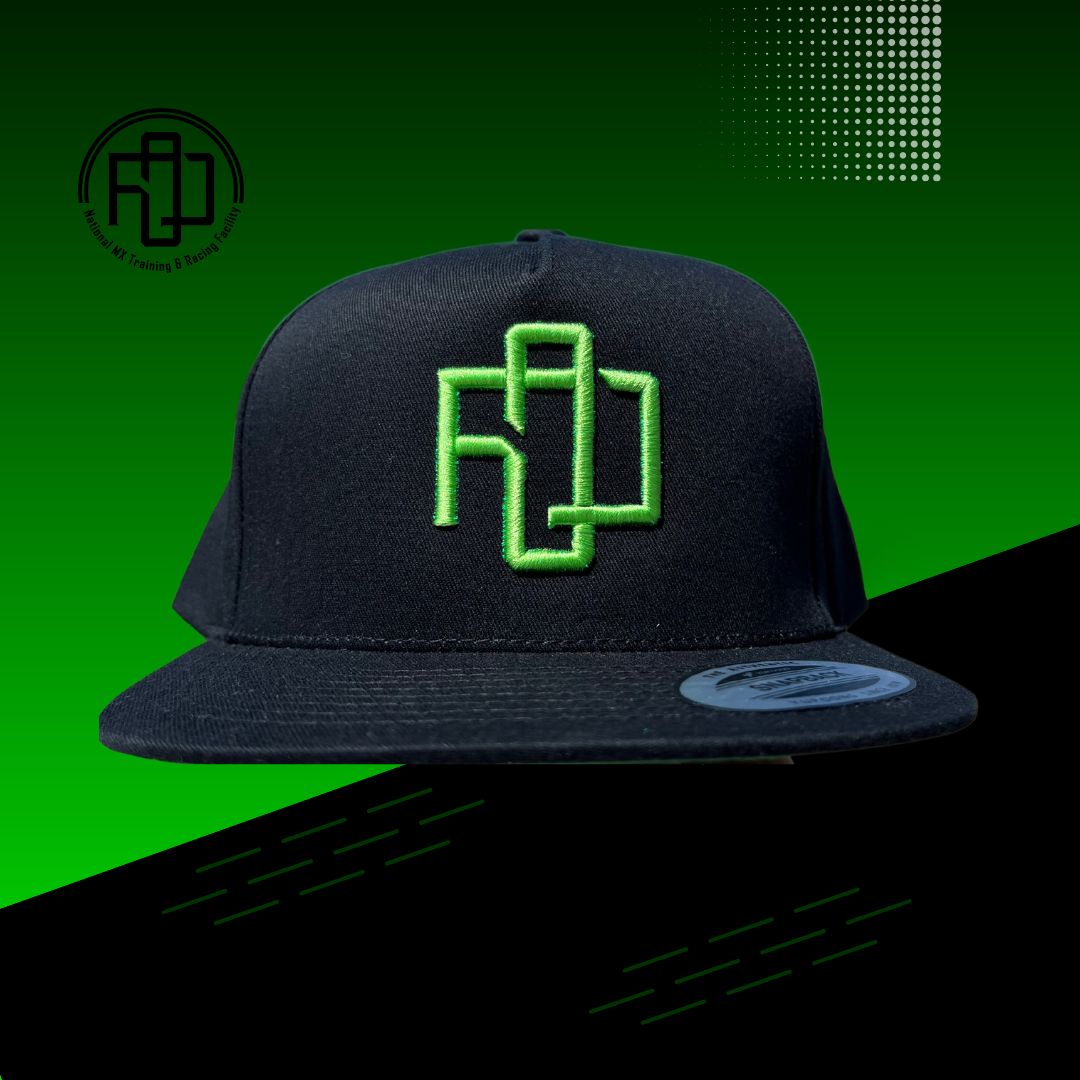 Neon green flat bill hat best sale